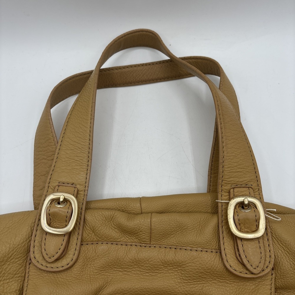 Michael Kors Hudson Downtown Leather Tote Large Shoulder Bag Light Brown Purse - Picture 3 of 16